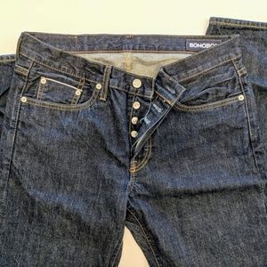 Bonobos Slim Straight Selvage White Oak Cone Denim